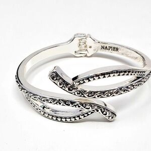 Napier Silver Bracelet with Intricate Design